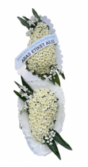 Beyaz Elit Gerbera Çelenk
