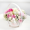 Pink White Basket